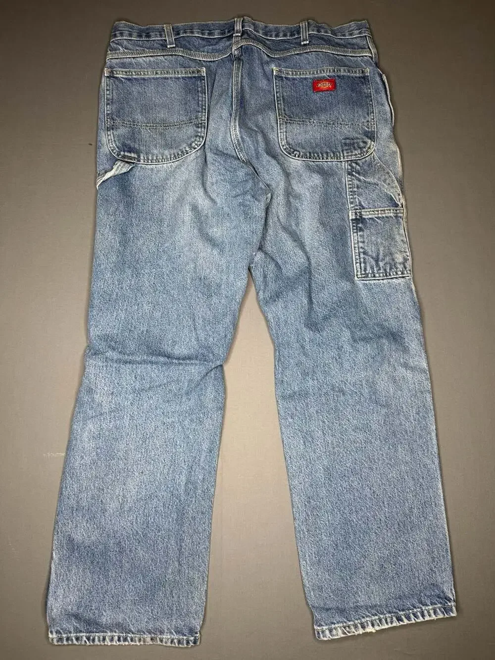 Vintage Dickies Relaxed Fit Carpenter Utility Work Jeans Light Wash Denim 38